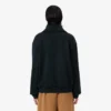 Runway-Sweatshirt mit hohem Kragen, Reißverschluss und Emblem