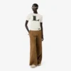 Runway-T-Shirt aus Seide mit Grafikprint