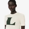 Runway-T-Shirt aus Seide mit Grafikprint