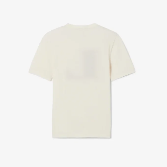 Runway-T-Shirt aus Seide mit Grafikprint