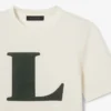 Runway-T-Shirt aus Seide mit Grafikprint