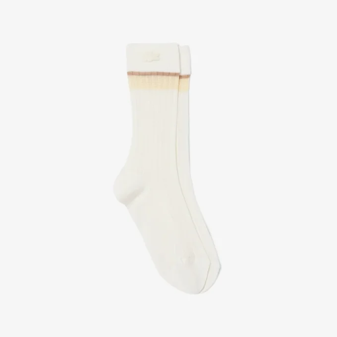 Runway Transparente gerippte Socken