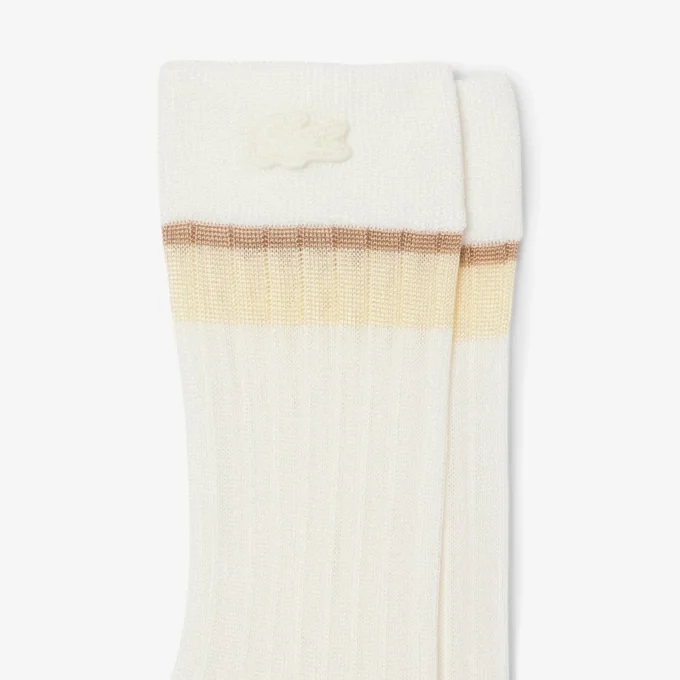 Runway Transparente gerippte Socken