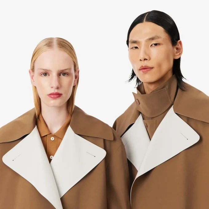 Runway-Trenchcoat aus Woll-Blend