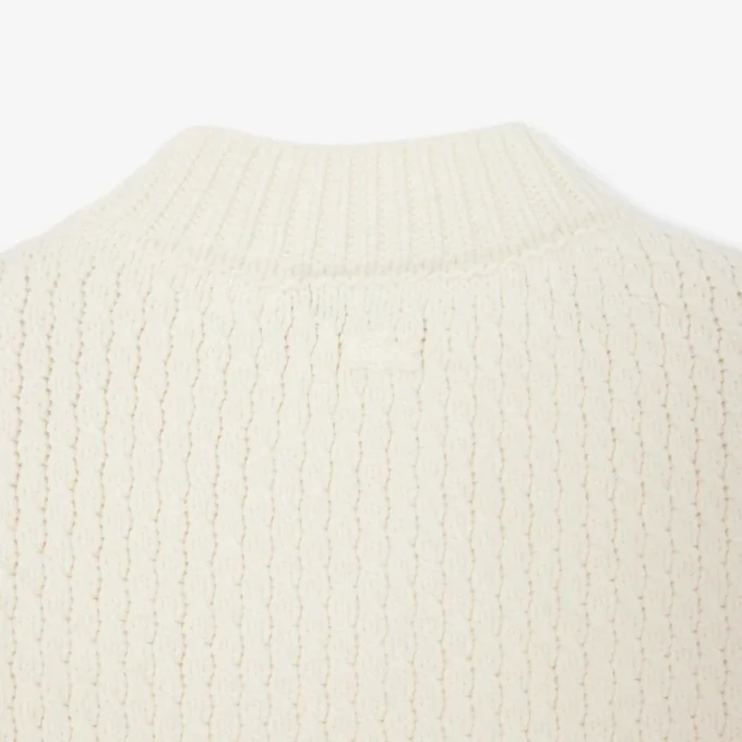 Runway-Wollpullover mit gesticktem Emblem
