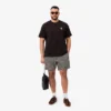 Shorts aus bedruckter Baumwoll-Blend-Mischung in lockerer Passform