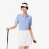 Slim-Fit-Golf-Poloshirt für Damen mit Temperaturregulierung