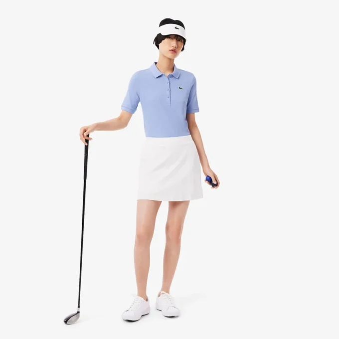 Slim-Fit-Golf-Poloshirt für Damen mit Temperaturregulierung