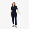 Slim-Fit-Golf-Poloshirt für Damen mit UV-Schutz und Stretch
