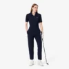 Slim-Fit-Golf-Poloshirt für Damen mit UV-Schutz und Stretch