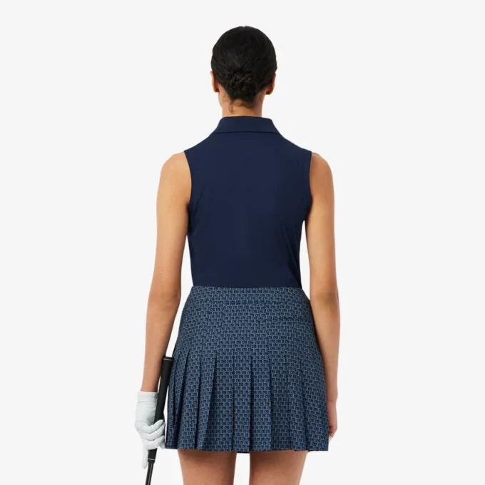 Slim-Fit-Golf-Poloshirt für Damen mit UV-Schutz und Stretch