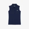 Slim-Fit-Golf-Poloshirt für Damen mit UV-Schutz und Stretch
