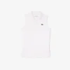 Slim-Fit-Golf-Poloshirt für Damen mit UV-Schutz und Stretch