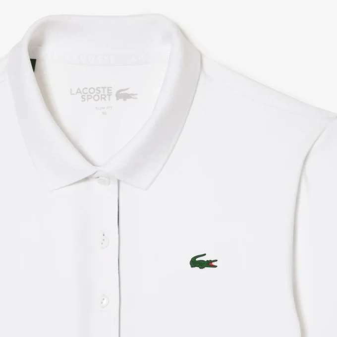 Slim-Fit-Golf-Poloshirt für Damen mit UV-Schutz und Stretch