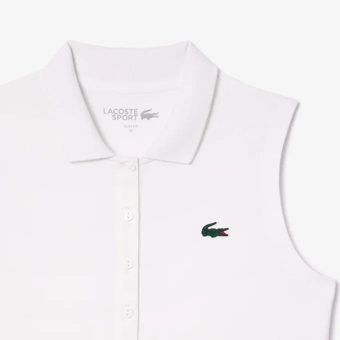 Slim-Fit-Golf-Poloshirt für Damen mit UV-Schutz und Stretch