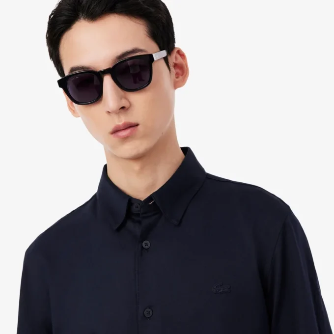 Slim-Fit-Hemd aus Baumwoll-Blend