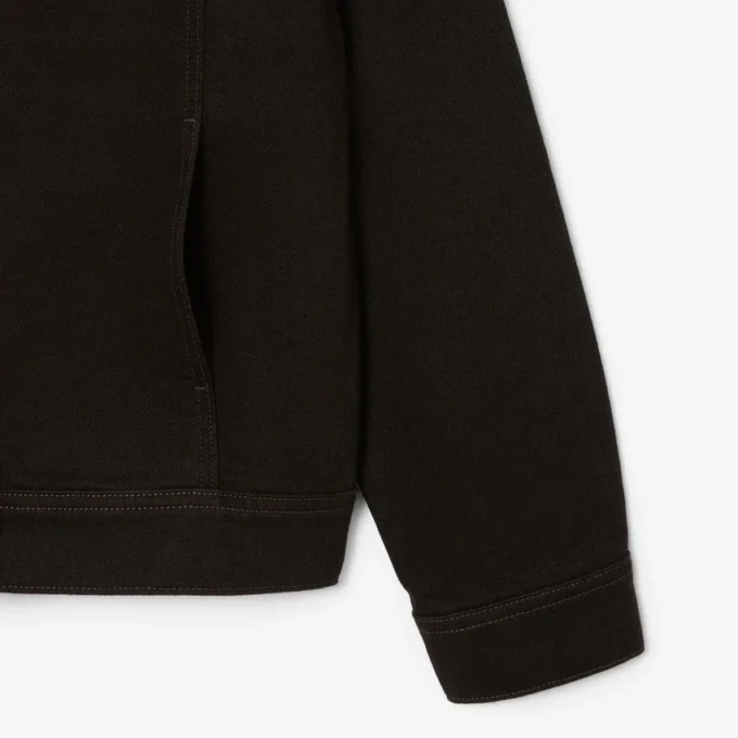 Slim-Fit-Jeansjacke mit Knöpfen