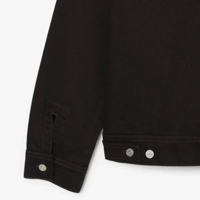 Slim-Fit-Jeansjacke mit Knöpfen