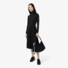 Slim-Fit-Kleid mit hohem Kragen für Damen