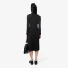 Slim-Fit-Kleid mit hohem Kragen für Damen
