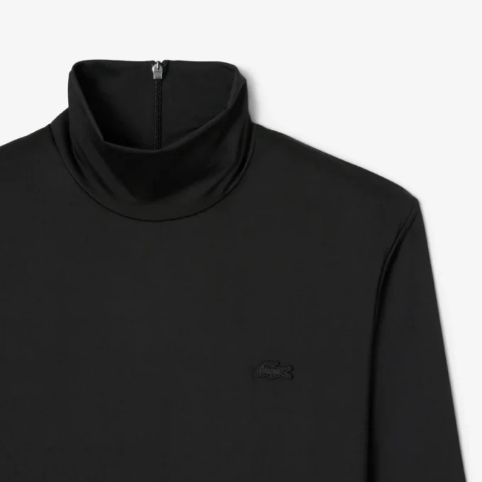Slim-Fit-Kleid mit hohem Kragen für Damen