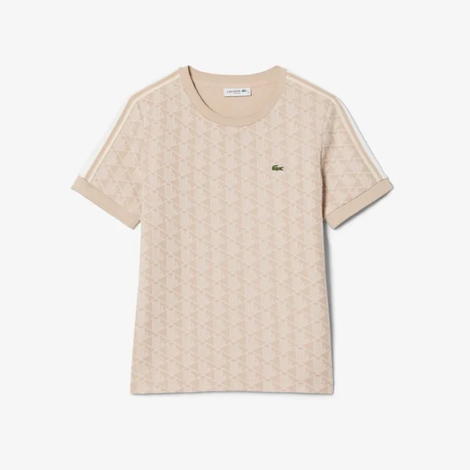 Slim-Fit-Monogram-T-Shirt für Damen