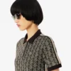 Slim-Fit-Monogramm-Poloshirt für Damen