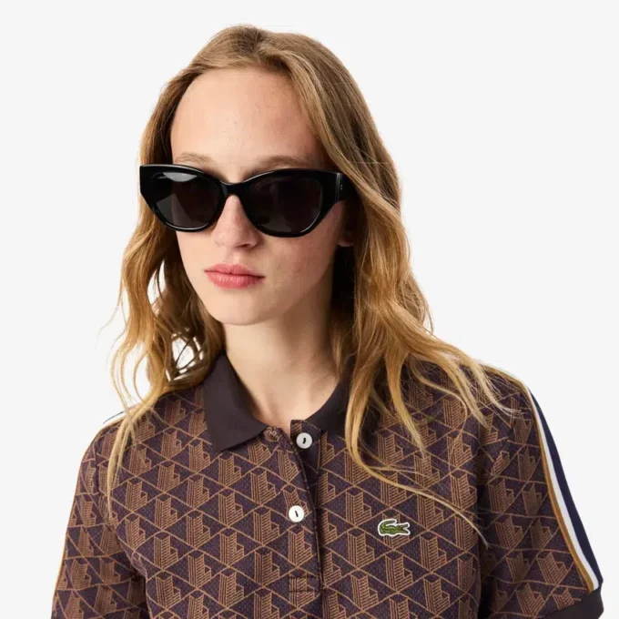 Slim-Fit-Monogramm-Poloshirt für Damen