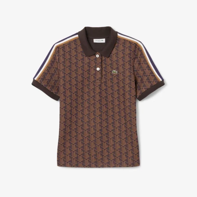 Slim-Fit-Monogramm-Poloshirt für Damen
