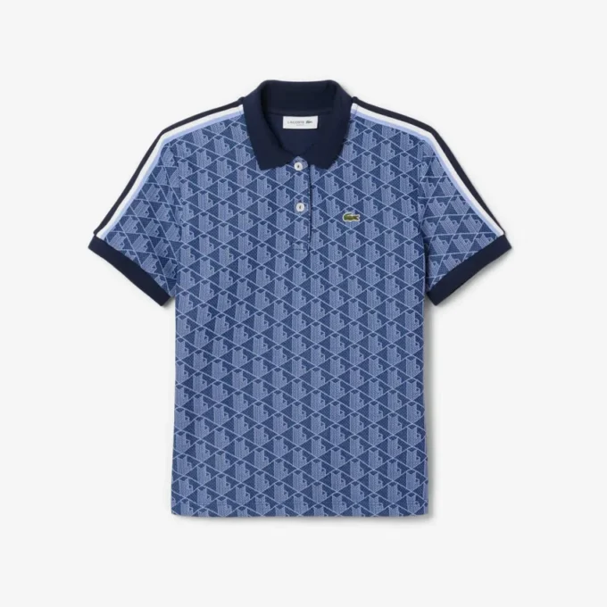 Slim-Fit-Monogramm-Poloshirt für Damen
