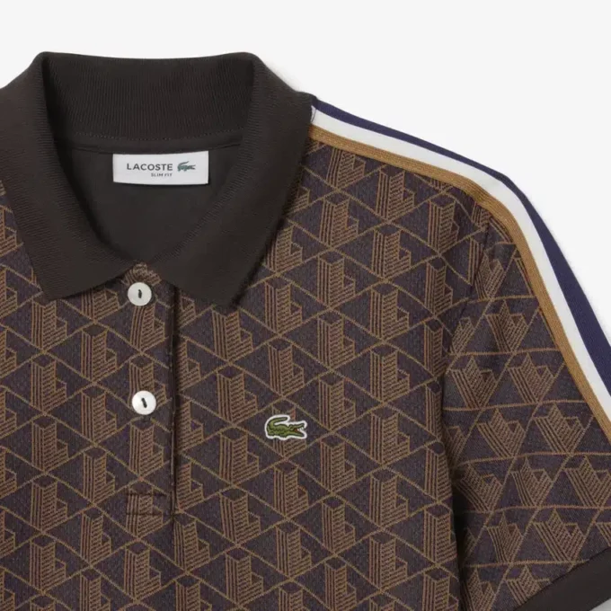 Slim-Fit-Monogramm-Poloshirt für Damen