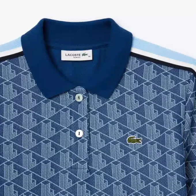 Slim-Fit-Monogramm-Poloshirt für Damen