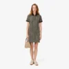 Slim-Fit-Monogramm-Poloshirt-Kleid für Damen