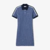 Slim-Fit-Monogramm-Poloshirt-Kleid für Damen