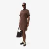 Slim-Fit-Monogramm-Poloshirt-Kleid für Damen