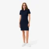 Slim-Fit-Stretch-Mini-Piqué-Poloshirt-Kleid für Damen