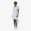Slim-Fit-Stretch-Mini-Piqué-Poloshirt-Kleid für Damen