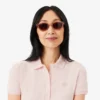 Slim-Fit-Stretch-Mini-Piqué-Poloshirt-Kleid für Damen