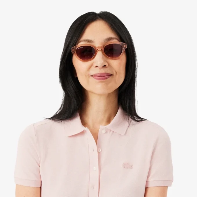 Slim-Fit-Stretch-Mini-Piqué-Poloshirt-Kleid für Damen