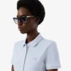 Slim-Fit-Stretch-Mini-Piqué-Poloshirt-Kleid für Damen