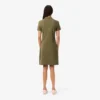 Slim-Fit-Stretch-Mini-Piqué-Poloshirt-Kleid für Damen
