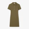 Slim-Fit-Stretch-Mini-Piqué-Poloshirt-Kleid für Damen