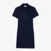 Slim-Fit-Stretch-Mini-Piqué-Poloshirt-Kleid für Damen
