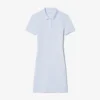 Slim-Fit-Stretch-Mini-Piqué-Poloshirt-Kleid für Damen