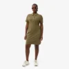 Slim-Fit-Stretch-Mini-Piqué-Poloshirt-Kleid für Damen