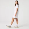 Slim-Fit-Stretch-Mini-Piqué-Poloshirt-Kleid für Damen
