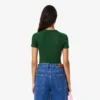 Slim-Fit-T-Shirt aus geripptem Baumwollstoff für Damen
