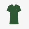 Slim-Fit-T-Shirt aus geripptem Baumwollstoff für Damen