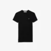 Slim-Fit-T-Shirt aus geripptem Baumwollstoff für Damen