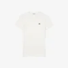 Slim-Fit-T-Shirt aus geripptem Baumwollstoff für Damen